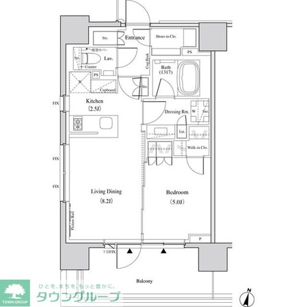 ザ・パークハビオ代々木の物件間取画像